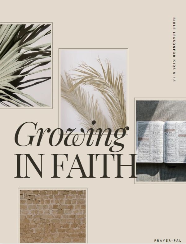 Growing in faith devotional