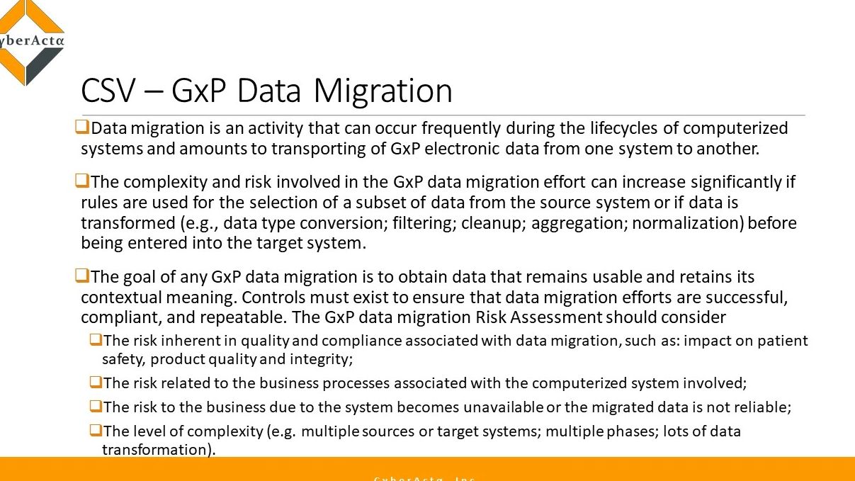 IBM Computerized System Validation CSV