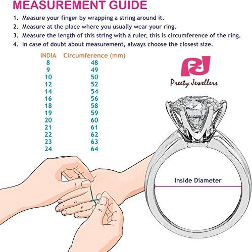 Ring Size Hand Chart