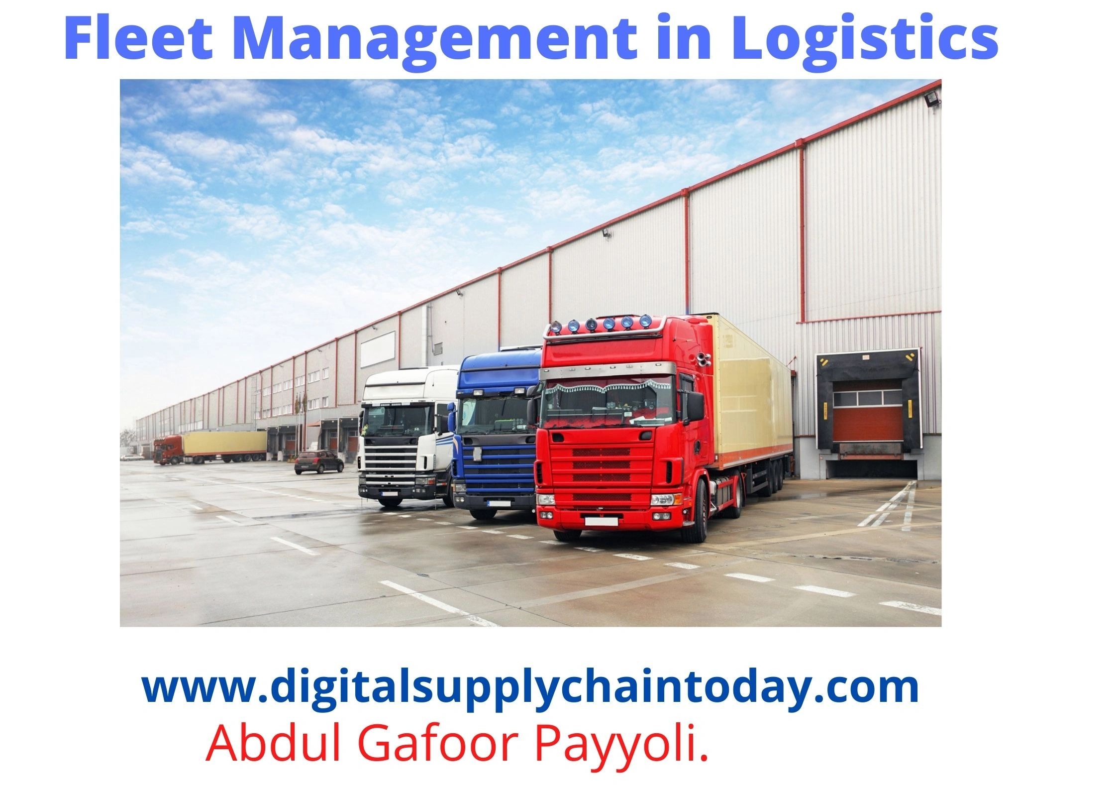 Fleet Management In Supply Chain Fleet Management In Supply Chain