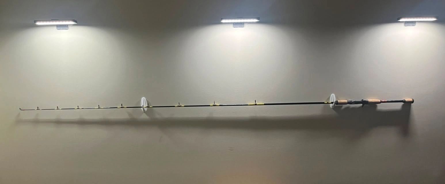 Hybrid carbon fiber and graphite fishing rod