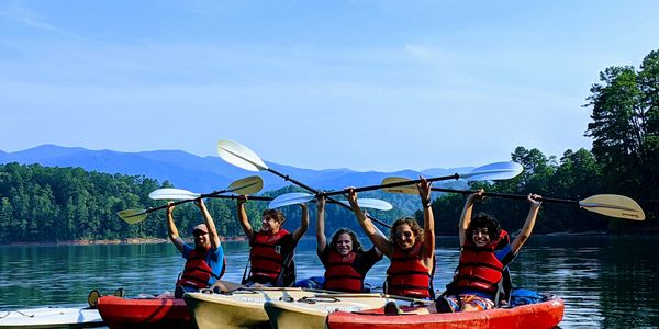 Kayak Rentals on Fontana Lake in the Smoky Mountains