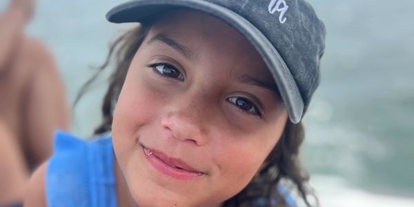 Young, girl founder on vacation