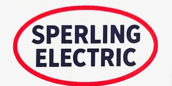 Logo of Sperling Electric inside a red oval.