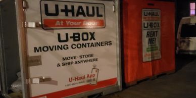 UHAUL U-BOX container Load Unload Pros