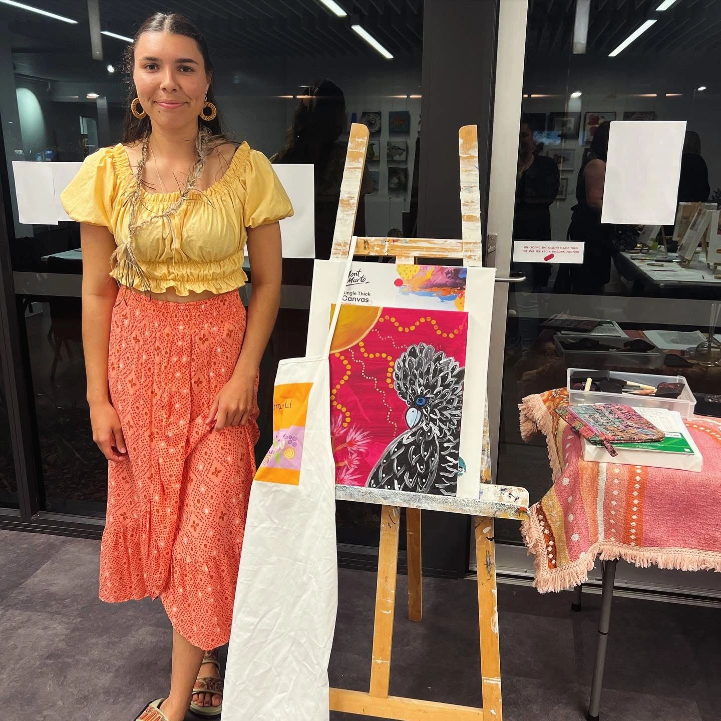 Birra-Li at NAIDOC Paint & Yarn Workshop. 