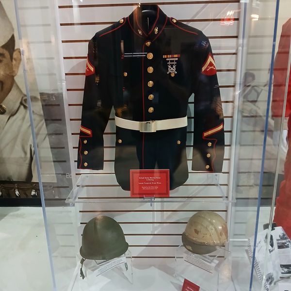 Josh White's dress blues at the Motorsports Hall of Fame of America