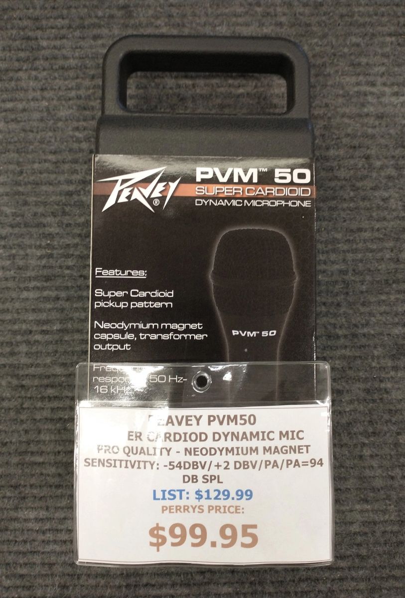 Peavey PVM™ 50 Super Cardioid Directional Microphone