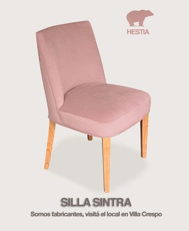 Silla con apoyabrazos, silla de comedor, silla tapizada, silla de madera tapizada, silla de diseño
