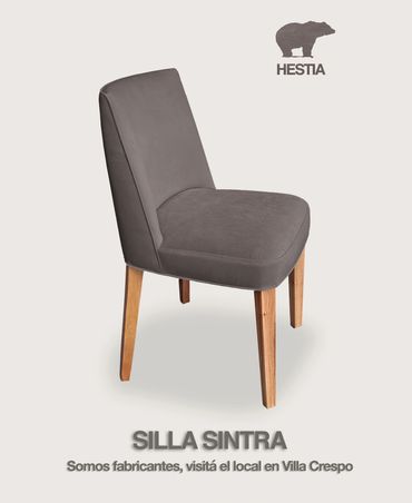 Silla con apoyabrazos, silla de comedor, silla tapizada, silla de madera tapizada, silla de diseño