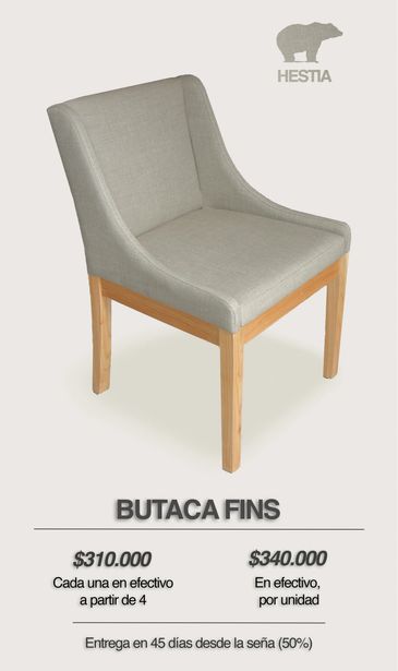 Silla con apoyabrazos, silla de comedor, silla tapizada, silla de madera tapizada, silla de diseño