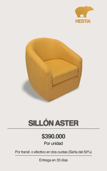 Sillón individual, sillón de living, sillón de un cuerpo