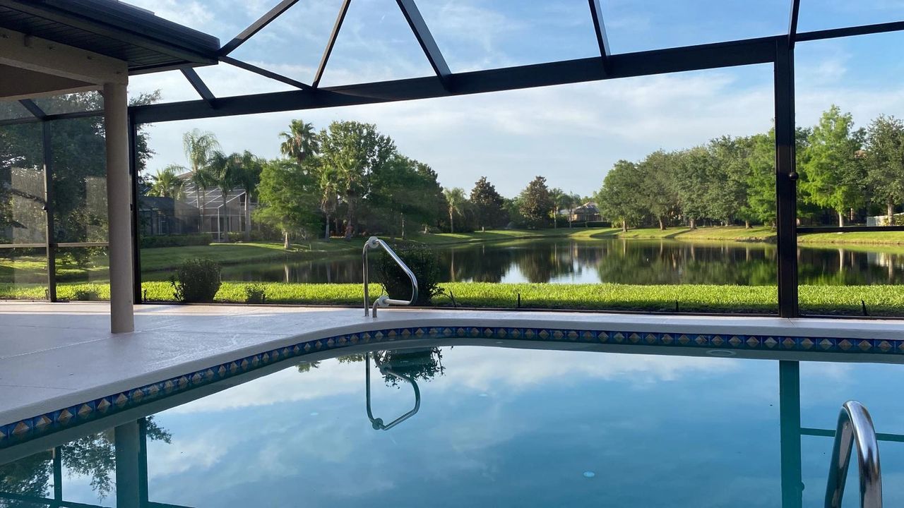 Pool Cage Painting completed the restoration of a pool cage in Sarasota County, which now looks beautiful.