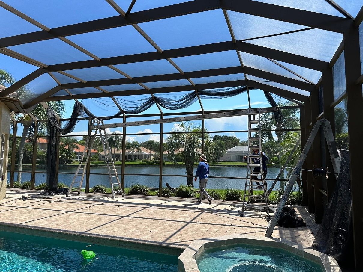 Keep your pool clean and inviting with our new screens! 