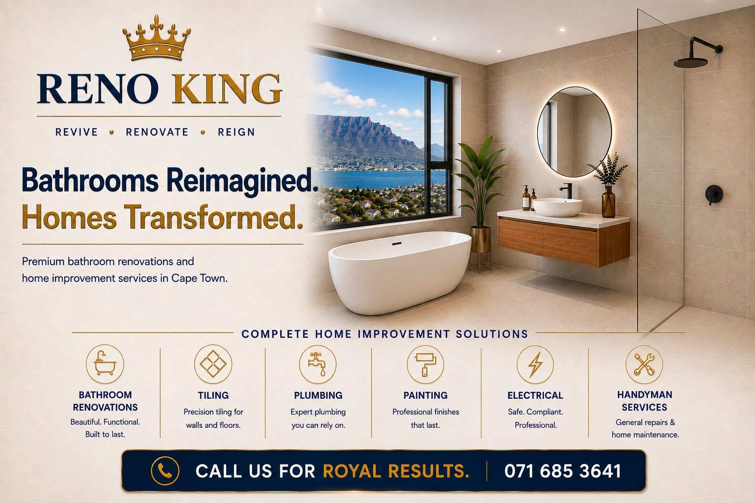 Bathroom renovation and home improvement services in Cape Town.