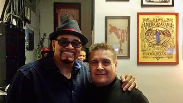 Sinbad comedian with Allan Folino