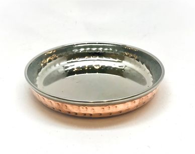 Copper/Stainless Steel Round Bottom Katori Bowl - 4.5 oz.