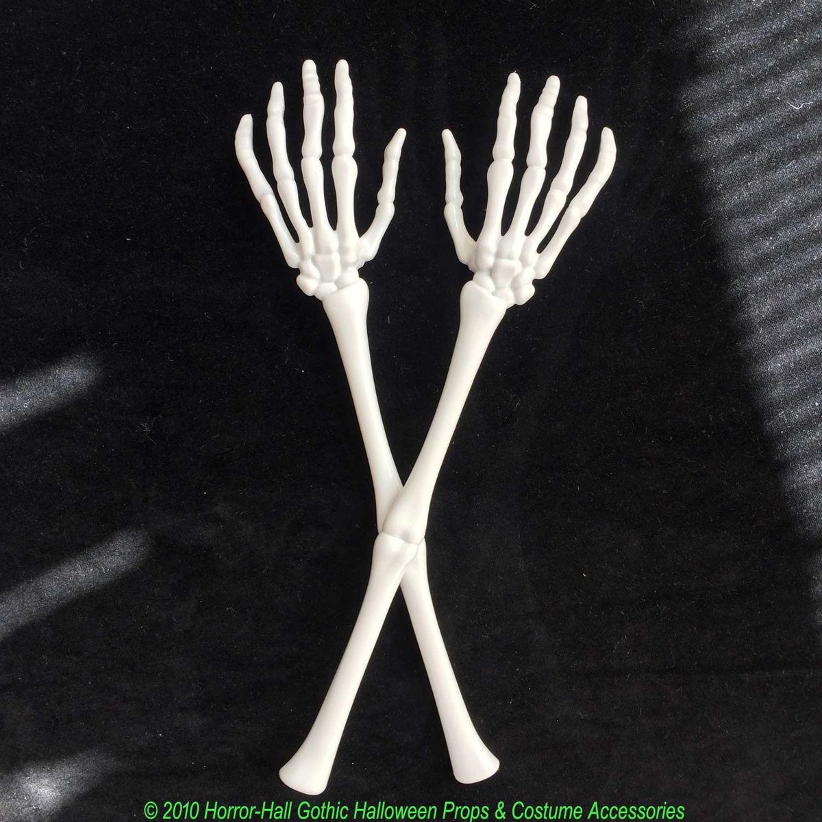 Gothic SKELETON TONGS SALAD SERVERS Hands Arms Halloween Prop Kitchen