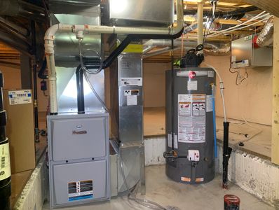 Furnace, water heater, HRV air exchanger 