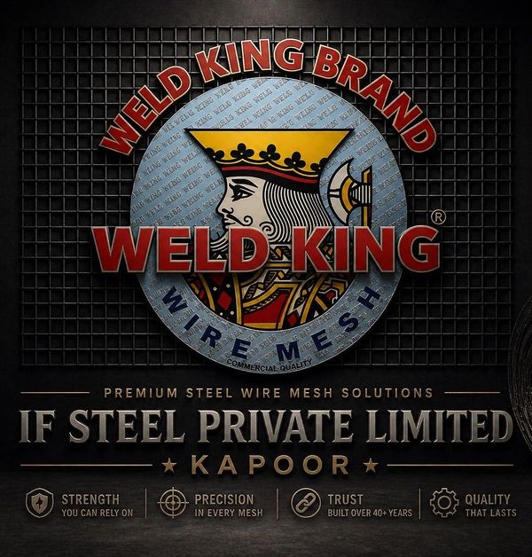 Weld King Brand logo showcasing premium steel wire mesh solutions.