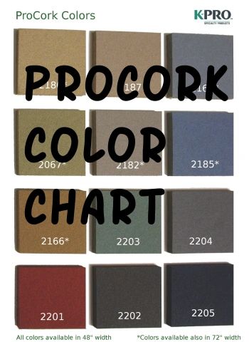 Click for Cork Color chart