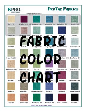 Click 4 Fabric Chart