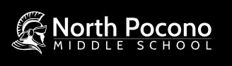 North Pocono Middle School logo with Spartan helmet.