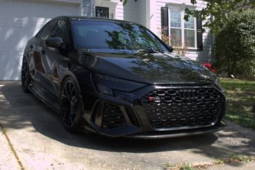 Black Audi RS3 Exterior