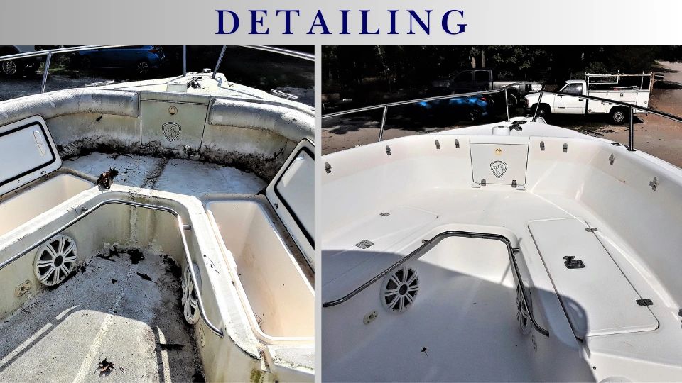 cleaning detail mold mildew lake murray interior exterior upholstery detailing marine precision