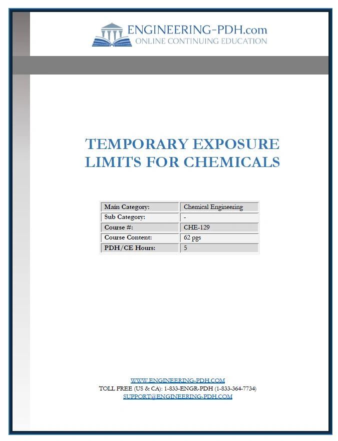 CHE-129 (5 Hrs) - Temporary Exposure Limits for Chemicals