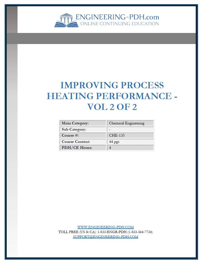 CHE-135 (4 Hrs) - Improving Process Heating Performance - Vol 2 of 2