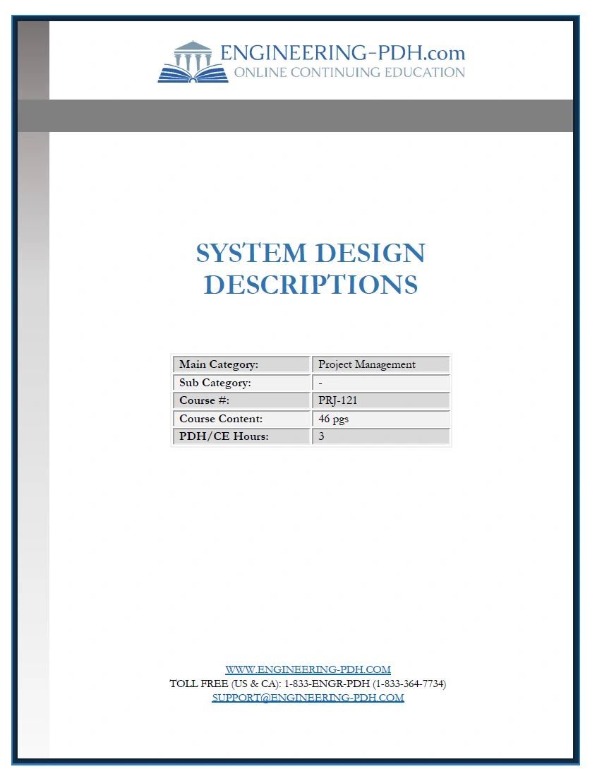 PRJ-121 (3 Hrs) - System Design Descriptions