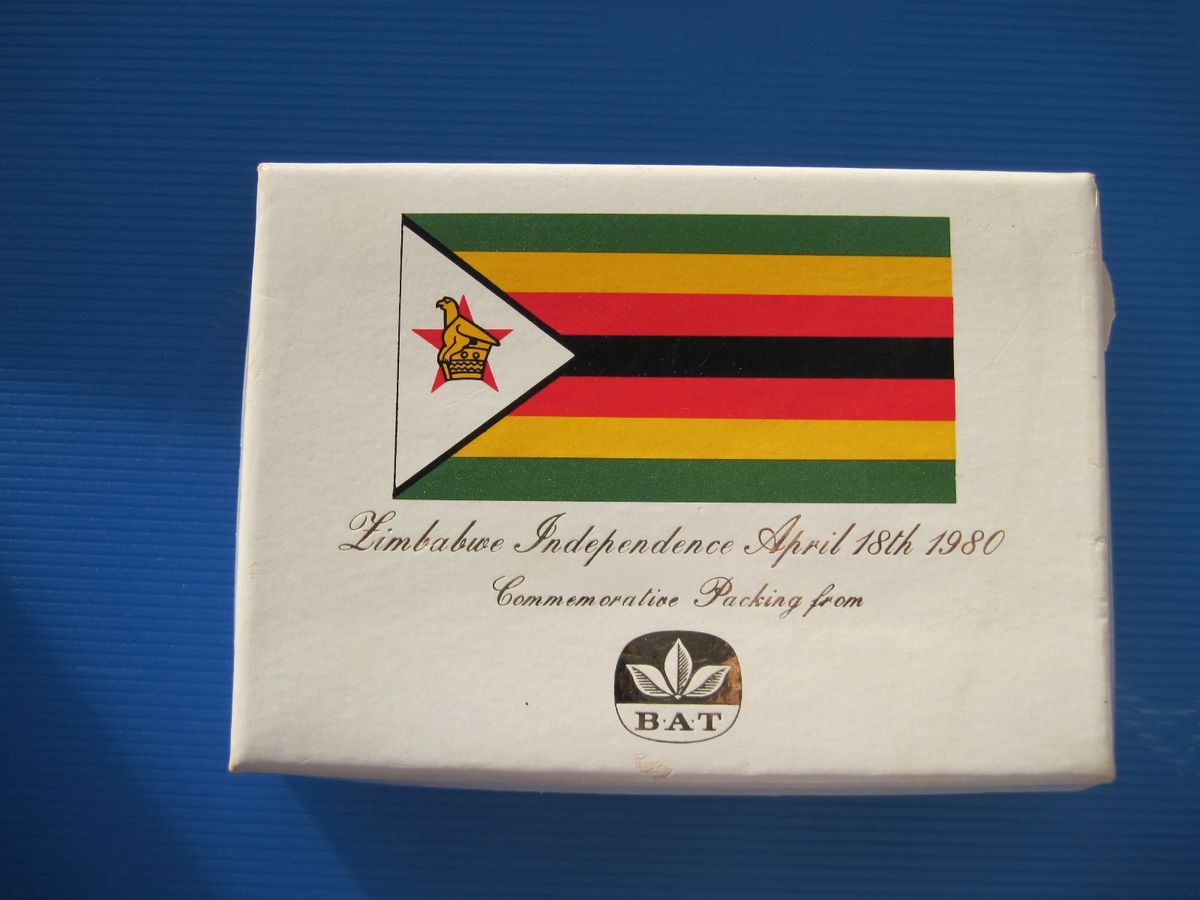 Rare Zimbabwe Indepedence cigarettes (30) by B.A.T April 18th 1980
