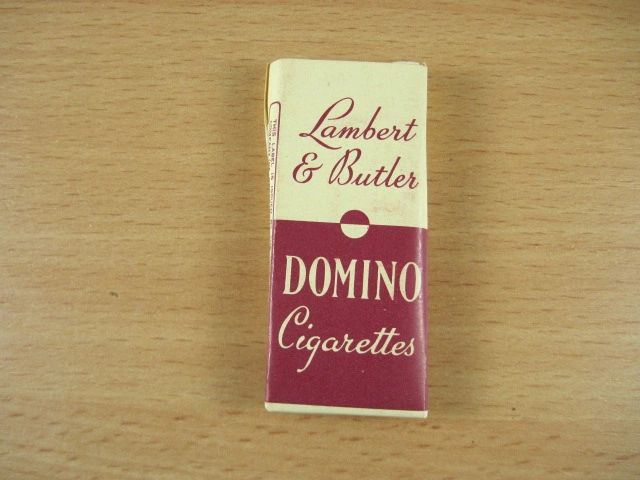 dominos cigarettes 4 Domino Cigarettes by Lambert & Butler c.1950's - with contents - cond.exc