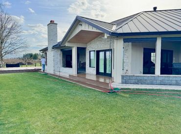 Custom modern house construction in Ridgefield, WA