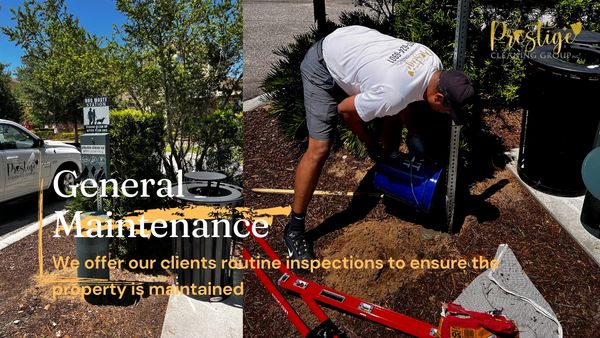 General Maintenance Property inspections performed on a regularly scheduled basis 