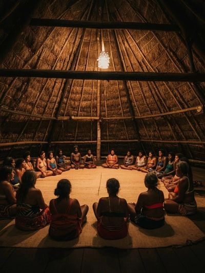 The maloca is an ancient sacred structure used for healing and community gatherings