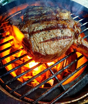 Seared Tomahawk Steak, Lymington, New Forest