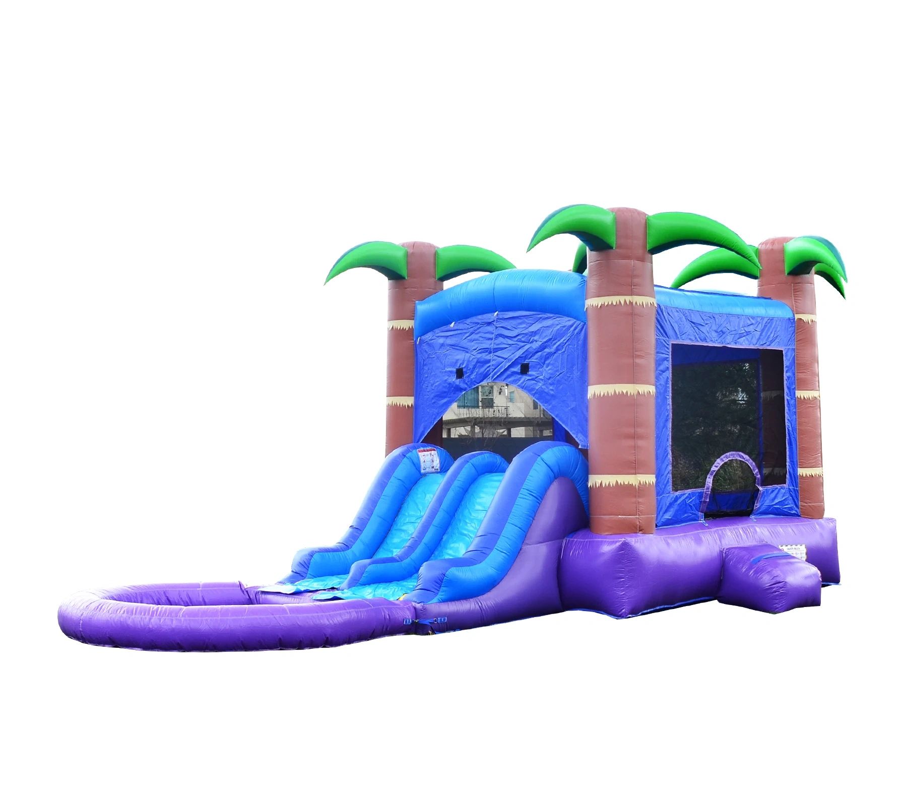 Palm Beach Dual Slide Combo Bounce House (WET)