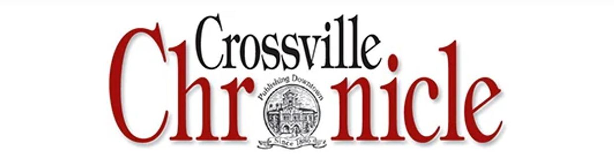 Crossville Chronicle logo with a historic seal.