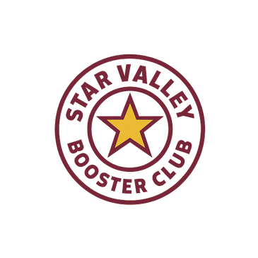 Logo of Star Valley Booster Club with a gold star in the center.