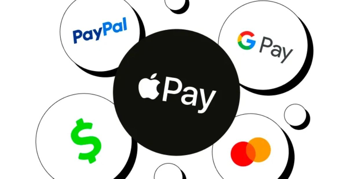 Logos of popular digital payment services.