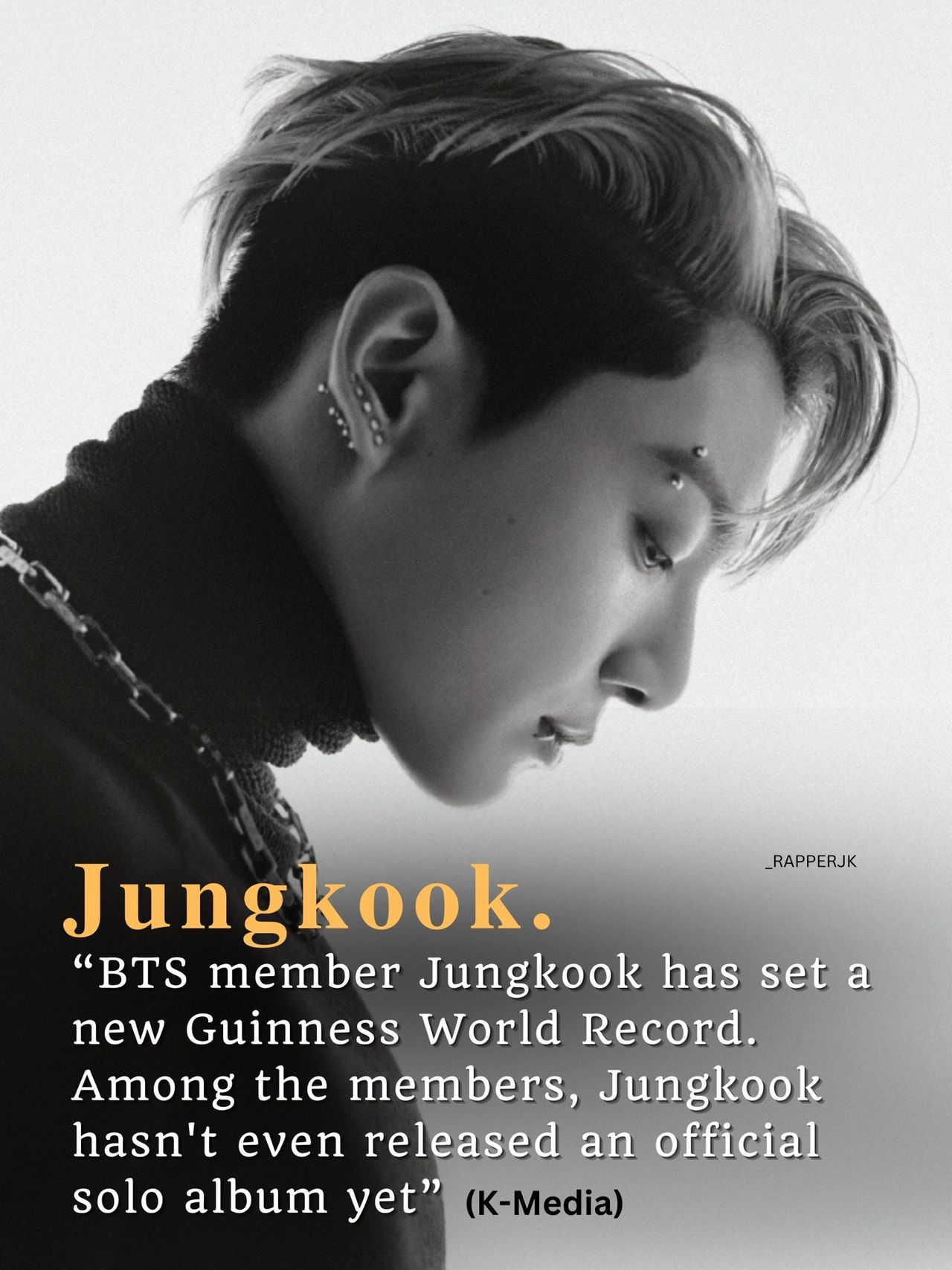 Today's K-pop] BTS' Jungkook sets Guinness record with Spotify streams