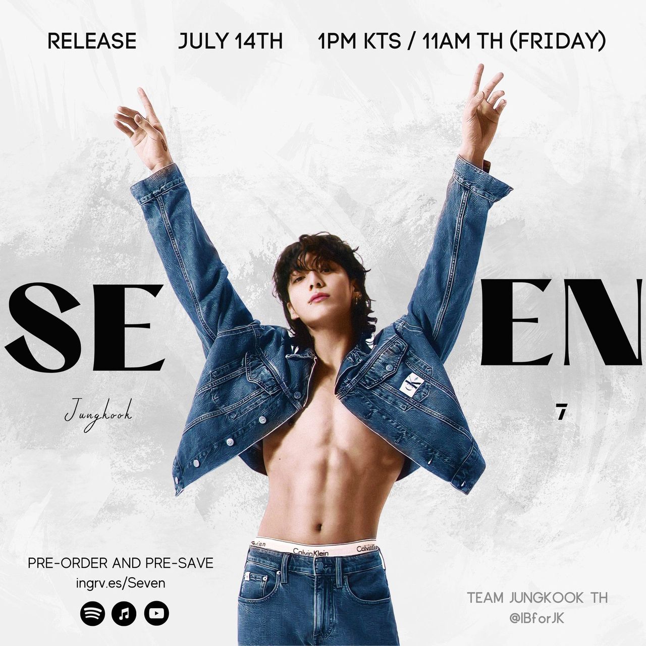 SEVEN: Jungkook's New Solo Single Will be Released on July 14th