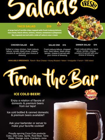 SALADS MENU
