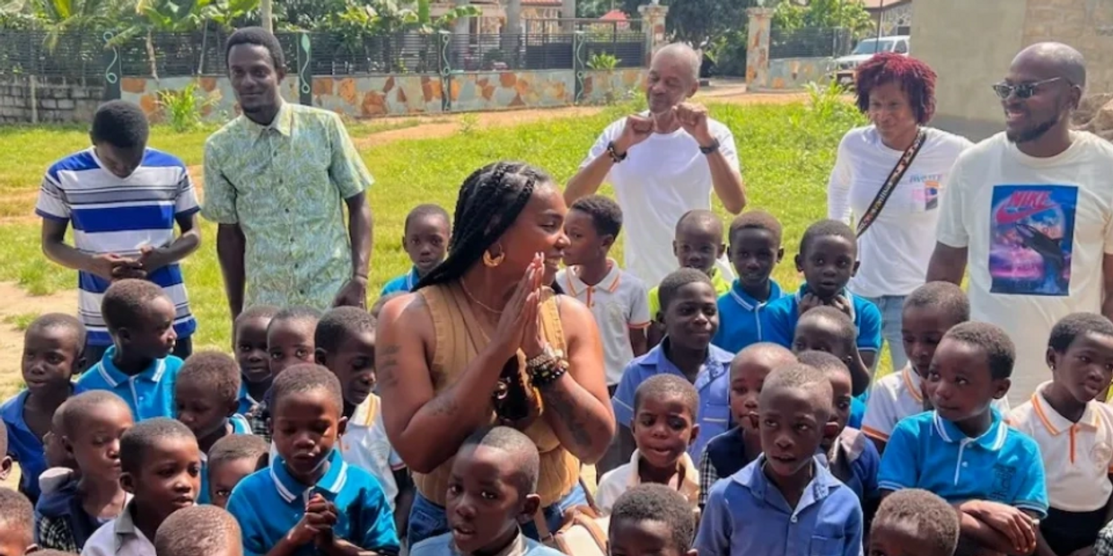 Visit to a primary school in Ghana