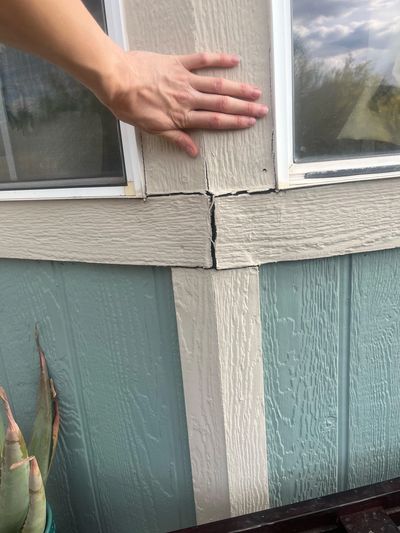 Cracks on exterior trim