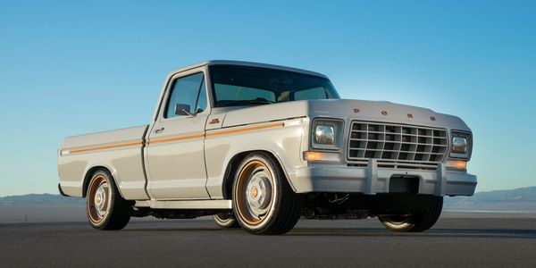 ALL-ELECTRIC F-100 ELUMINATOR CONCEPT WITH NEW EV CRATE MOTOR CUSTOMERS CAN NOW BUY