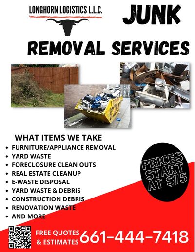 junk removal flyer
