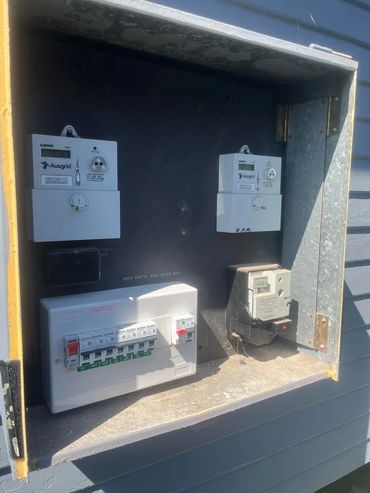 Switchboard upgrade with safety switches and circuit breakers installed by licensed electrician in N